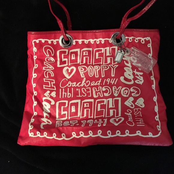 Coach Handbags - Coach Graffiti Poppy Tote